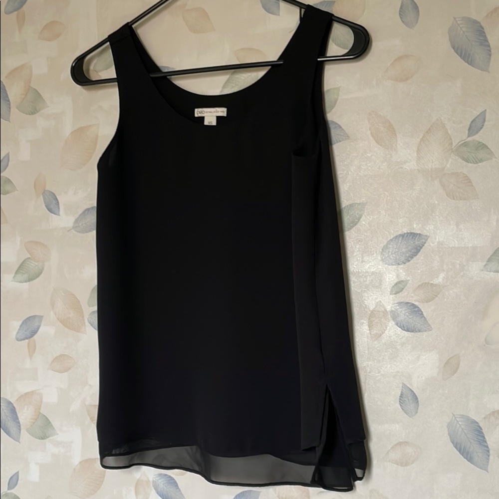 Cato Black Sleek Sleeveless Tank Top